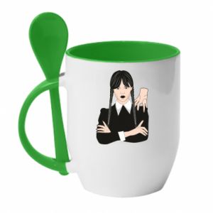 Kubki z ceramicznymi łyżkami
