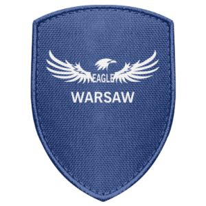 Naszywka tarcza Warsaw eagle black or white