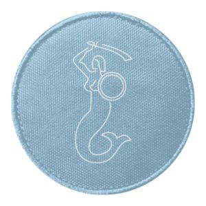 Naszywka okrągła Warsaw mermaid