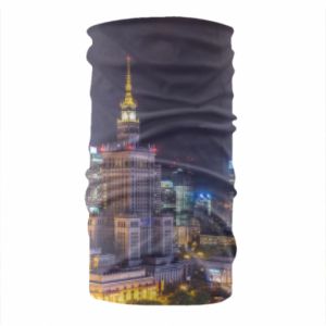 Komin Warszawa nocą miasto