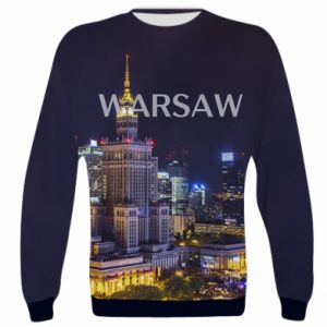 Bluza Fullprint Warszawa nocą miasto