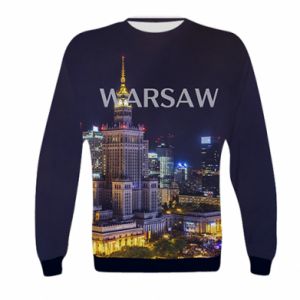 Bluza dziecięca Fullprint Warszawa nocą miasto