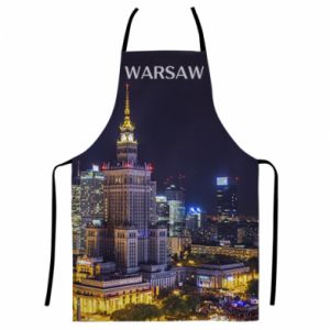 Fartuch Fullprint Warszawa nocą miasto