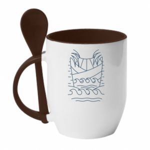 Kubki z ceramicznymi łyżkami