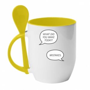 Kubki z ceramicznymi łyżkami