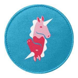 Naszywka okrągła z jednorożcami Yin-Yang Unicorns