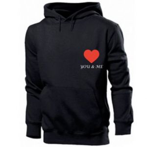 Bluza z kapturem męska na Walentynki You & me