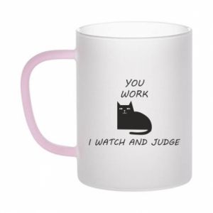 Kubki szronione dwukolorowe