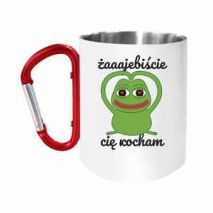 Kubki metalowe z uszkiem karabińczykiem