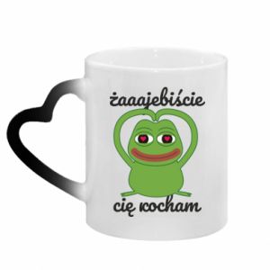 Kubki magiczne z uchwytem w kształcie serca