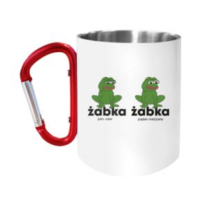 Kubki metalowe z uszkiem karabińczykiem