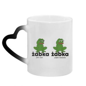 Kubki magiczne z uchwytem w kształcie serca