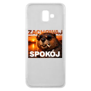 Etui na Samsung J6 Plus 2018 Zachowaj spokój bóbr