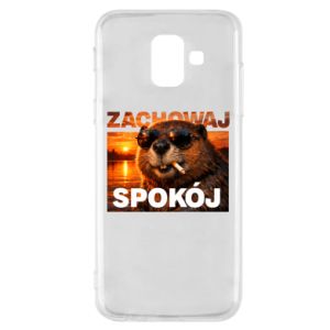 Etui na Samsung A6 2018 Zachowaj spokój bóbr