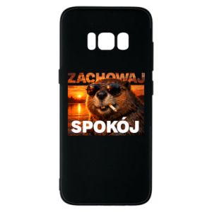 Etui na Samsung S8 Zachowaj spokój bóbr