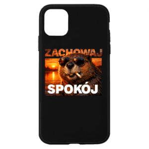 Etui na iPhone 11 Zachowaj spokój bóbr
