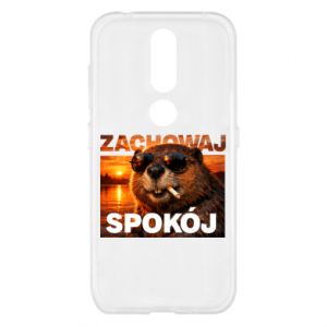 Etui na Nokia 4.2 Zachowaj spokój bóbr