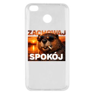 Etui na Xiaomi Redmi 4X Zachowaj spokój bóbr - PrintSalon Etui na Xiaomi Redmi 4X Zachowaj spokój bóbr