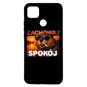 Etui na Xiaomi Redmi 9c Zachowaj spokój bóbr