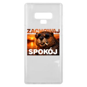 Etui na Samsung Note 9 Zachowaj spokój bóbr