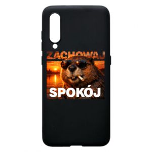 Etui na Xiaomi Mi9 Zachowaj spokój bóbr