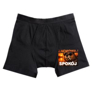 Bokserki męskie Zachowaj spokój bóbr