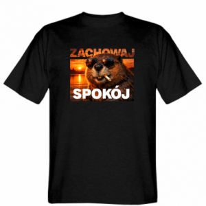 Koszulka męska Promo Zachowaj spokój bóbr