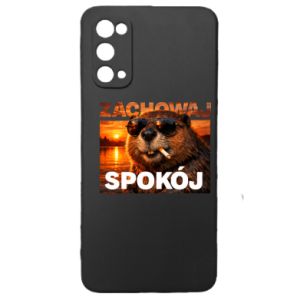 Etui na Samsung S20 Zachowaj spokój bóbr - PrintSalon Etui na Samsung S20 Zachowaj spokój bóbr