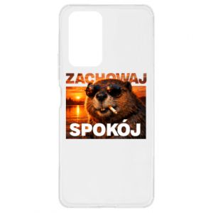 Etui na Xiaomi Redmi Note 10 Pro Zachowaj spokój bóbr - PrintSalon Etui na Xiaomi Redmi Note 10 Pro Zachowaj spokój bóbr