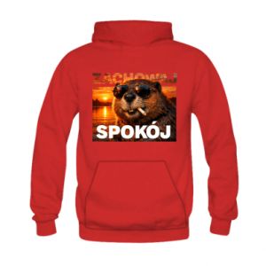 Bluza z kapturem dziecięca Zachowaj spokój bóbr
