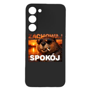 Etui na Samsung S24 Plus Zachowaj spokój bóbr - PrintSalon Etui na Samsung S24 Plus Zachowaj spokój bóbr
