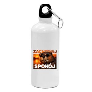 Bidon turystyczny Zachowaj spokój bóbr