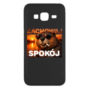 Etui na Samsung J3 2016 Zachowaj spokój bóbr