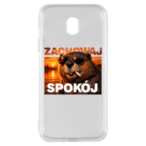 Etui na Samsung J3 2017 Zachowaj spokój bóbr
