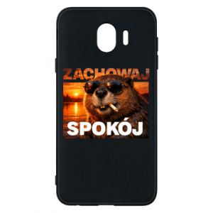 Etui na Samsung J4 Zachowaj spokój bóbr