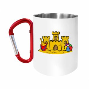 Kubki metalowe z uszkiem karabińczykiem