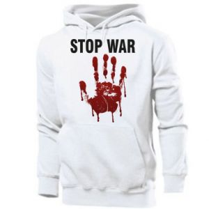 Bluza z kapturem męska Zatrzymać wojnę