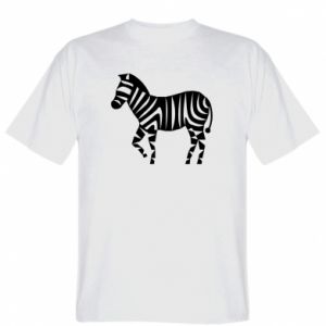 Koszulka męska z zebrami Zebra with color stripes