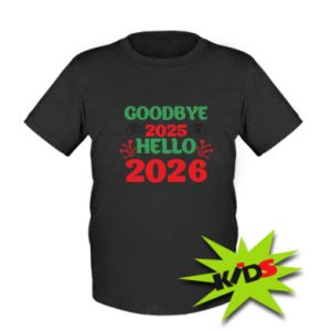 Koszulka dziecięca na Nowy Rok Żegnaj 2025 Witaj 2026