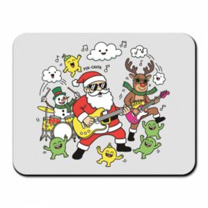 Podkładka pod mysz na Boże Narodzenie Zespół Rock-Santa
