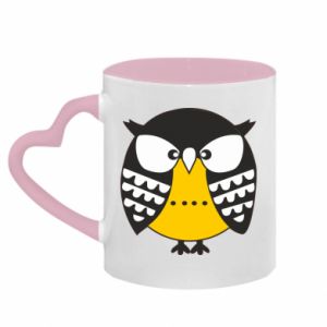 Kubki z uchwytem w kształcie serca dwukolorowe
