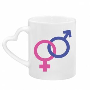Kubki z uchwytem w kształcie serca